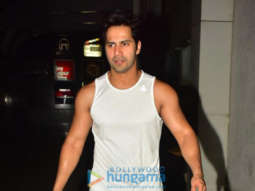 Photos: Varun Dhawan snapped at gym in Khar