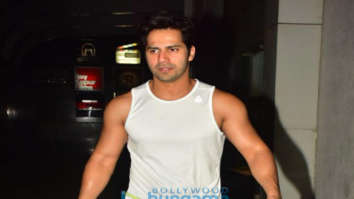 Photos: Varun Dhawan snapped at gym in Khar