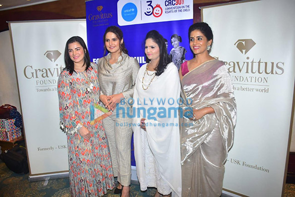 Photos: Zareen Khan, Sonali Kulkarni and others grace the special press conference on Child Rights by UNICEF