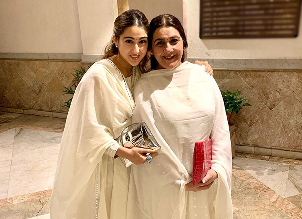 Sara Ali Khan and Amrita Singh look ethereal as they twin in their all-white ethnic outfits for a Diwali bash