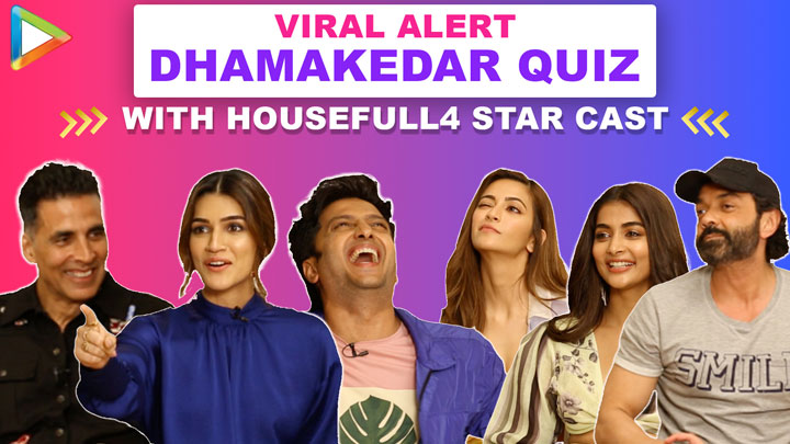TRY NOT TO LAUGH: Akshay, Riteish & Housefull 4 co-stars’ HILARIOUS FIGHT | Quiz | Kriti | Bobby | Pooja TRY NOT TO LAUGH: Akshay, Riteish & Housefull 4 co-stars’ HILARIOUS FIGHT | Quiz | Kriti | Bobby | Pooja