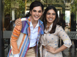 Taapsee Pannu and Bhumi Pednekar snapped promoting their film Saand Ki Aankh