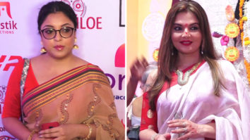 Tanushree Dutta, Deepshika and Ishita Ganguly Playing Sindur Holi at Durga Pandal Malad | Part 1