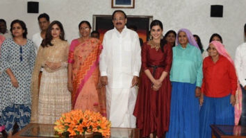 The first screening of Taapsee Pannu and Bhumi Pednekar starrer Saand Ki Aankh was organized for the Vice President M. Venkaiah Naidu and his family