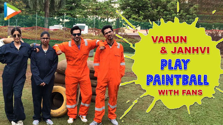 Varun Dhawan Vs Janhvi Kapoor – The Amazing Paintball match with Fans | #FANKINDXVARUN