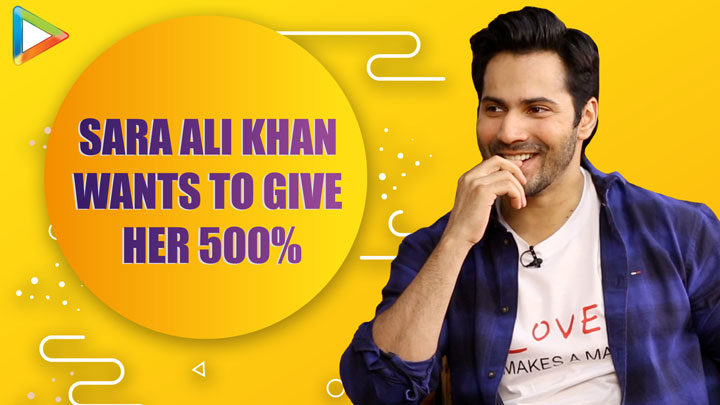 Varun Dhawan:“Sara Ali Khan is very NAUGHTY, Acting karke she keeps telling my dad ki…”| Coolie No.1