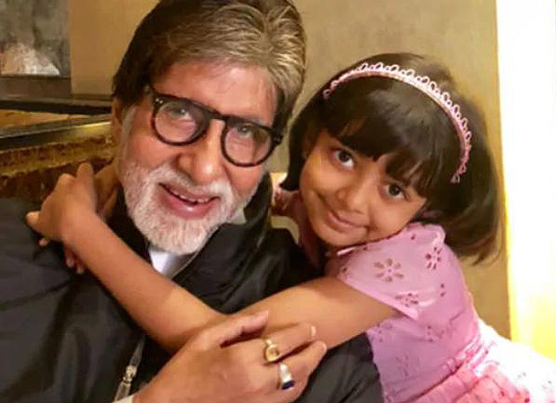 Amitabh Bachchan flashes a warm smile as he poses with granddaughter Aaradhya on 77th birthday