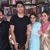Sara Ali Khan celebrates Diwali with Saif Ali Khan, Kareena Kapoor, Ibrahim and Taimur; see pics