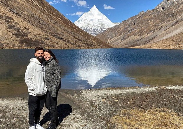 Anushka Sharma and Virat Kohli hold hands while enjoying the scenic beauty of Bhutan Anushka Sharma and Virat Kohli hold hands while enjoying the scenic beauty of Bhutan