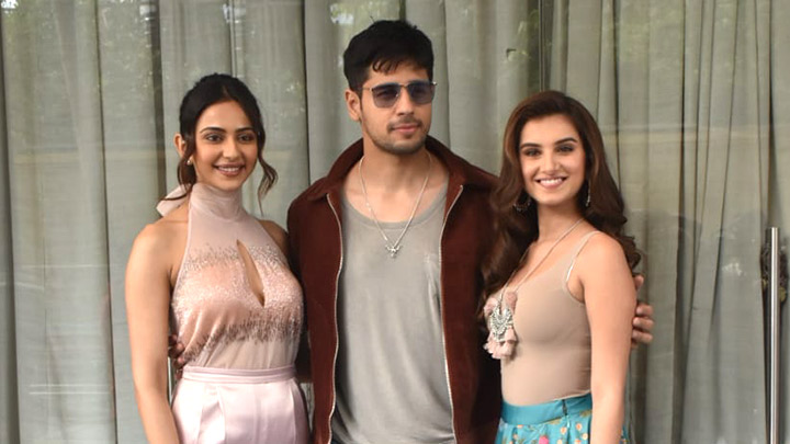 Cast of Marjaavaan snapped during promotions