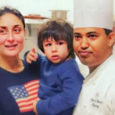 Kareena Kapoor and Taimur Ali Khan pose in matching apron and chef’s hat as they attend a cooking class