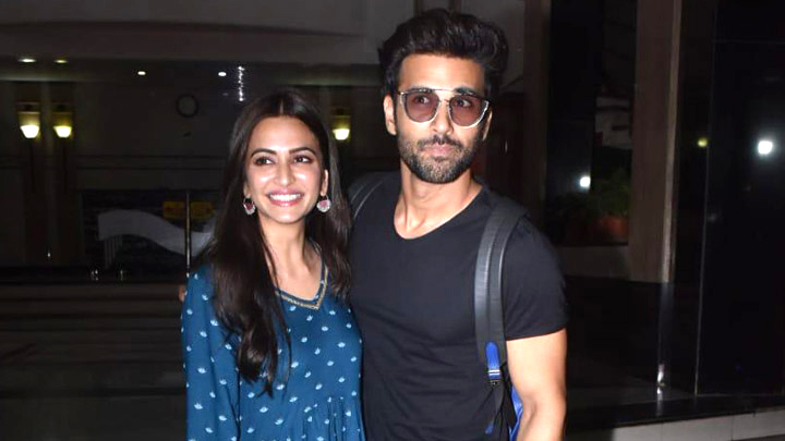 Pulkit Samrat and Kirti Kharbanda spotted at Thomas cook office