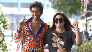 Kartik Aaryan finds himself lucky as he grooves with Farah Khan Kunder during the rehearsals of ‘Ankhiyon Se Goli Maare’