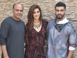 Kriti Sanon, Arjun Kapoor and Ashutosh Gowariker snapped during Panipat promotions Part 1