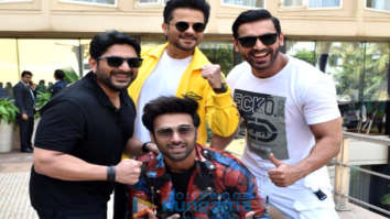 Photos: Cast of Pagalpanti snapped during promotions