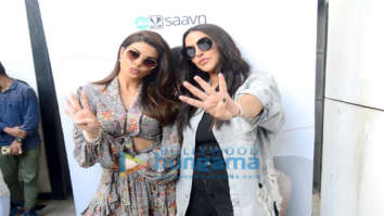 Photos: Jacqueline Fernandez and Neha Dhupia snapped on sets of the show #NoFilterNeha Season 4