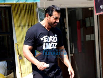 Photos: John Abraham snapped in Bandra