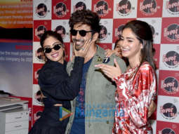 Photos: Kartik Aaryan, Bhumi Pednekar and Ananya Panday snapped promoting their film Pati Patni Aur Woh at the Fever 104 FM office