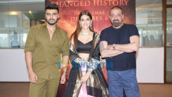 Photos: Kriti Sanon, Sanjay Dutt, Arjun Kapoor and others snapped at Panipat trailer launch