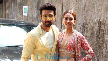 Photos: Pulkit Samrat and Kriti Kharbanda spotted at Zee office in Andheri