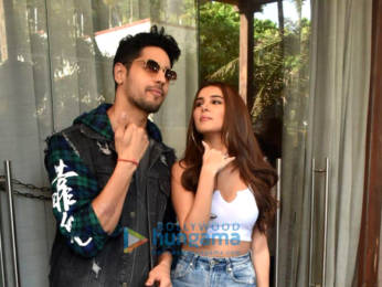 Photos: Sidharth Malhotra and Tara Sutaria snapped promoting their film Marjaavaan