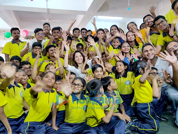 photos tamannaah bhatia celebrates childrens day with the hearing impaired children 1