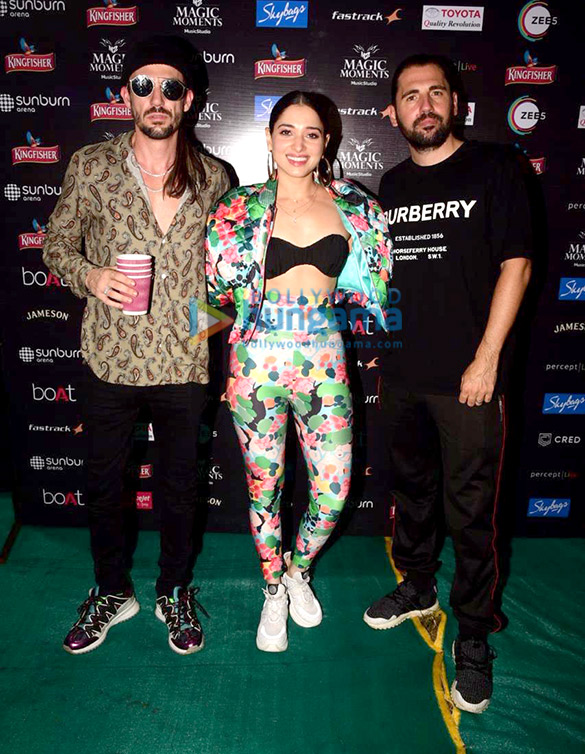 Photos: Tamannaah Bhatia snapped with Dimitri Vegas and Like Mike at Sunburn party