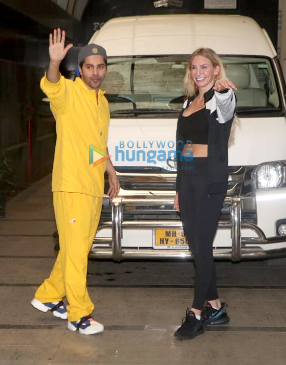 photos varun dhawan snapped at the gym with wwe super star charlotte flair 3