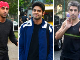 Ranbir Kapoor, Abhimanyu Dassani, Jim Sarbh and others snapped during a football match