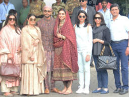 Ranveer Singh, Deepika padukone & Family spotted at Airport, Mumbai