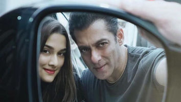 Salman Khan and Saiee Manjrekar strike a pose with this rare rear-view mirror selfie! Salman Khan and Saiee Manjrekar strike a pose with this rare rear-view mirror selfie!