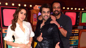 Sara Ali Khan and Rohit Shetty spotted on the set of Movie Masti with Maniesh Paul