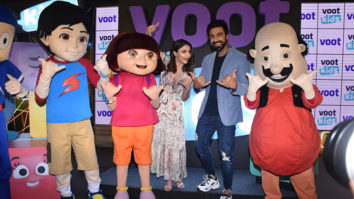 Soha Ali Khan and Aashish Chaudhary snapped at the launch of the Voot kids app