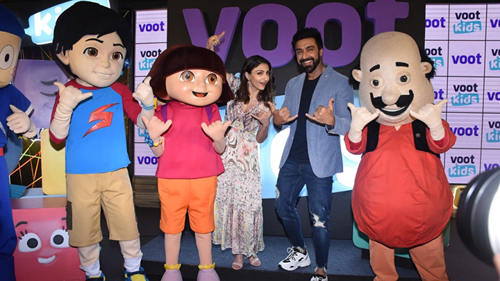 Soha Ali Khan and Aashish Chaudhary snapped at the launch of the Voot kids app