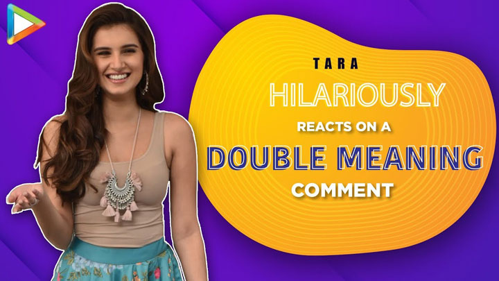 Tara Sutaria LAUGHS Madly on DOUBLE MEANING PHRASE by Media Person | Marjaavaan