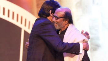 IFFI 2019: Amitabh Bachchan and Rajinikanth share a moment of camaraderie at the inaugural ceremony