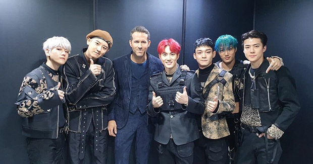 6 Underground star Ryan Reynolds meets Korean band EXO and fans are losing it 6 Underground star Ryan Reynolds meets Korean band EXO and fans are losing it