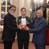 Amitabh Bachchan receives Dadasaheb Phalke Award from President Ram Nath Kovind in New Delhi