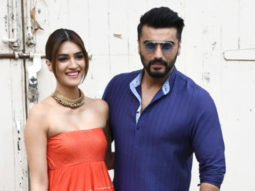 Arjun Kapoor and Kriti Sanon Spotted at Mehboob Studios promoting Panipat