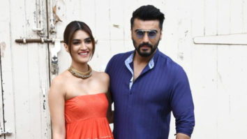 Arjun Kapoor and Kriti Sanon Spotted at Mehboob Studios promoting Panipat