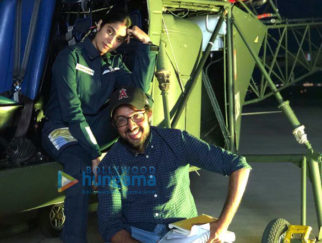 On The Sets Of The Movie Gunjan Saxena - The Kargil Girl