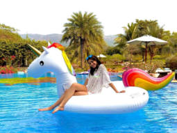 It’s pool time for Ananya Panday with rainbows and unicorns