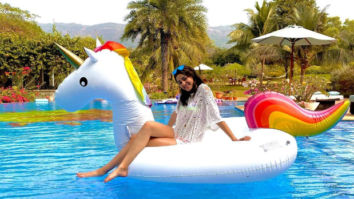 It’s pool time for Ananya Panday with rainbows and unicorns