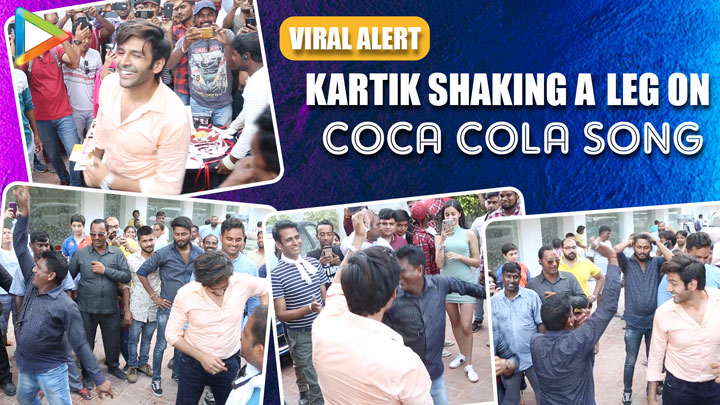 Kartik Aaryan’s INSANE Dance Moves on Coca Cola song on the sets of Pati Patni Aur Woh | Ananya