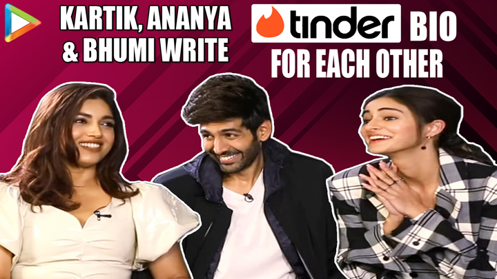 LOL: Kartik, Ananya & Bhumi write Tinder Bio & Matrimonial Ads for each other| Pati, Patni Aur Woh LOL: Kartik, Ananya & Bhumi write Tinder Bio & Matrimonial Ads for each other| Pati, Patni Aur Woh
