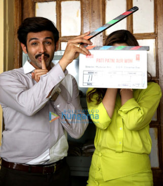 On The Sets Of The Movie Pati Patni Aur Woh