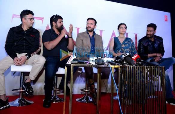 photos ajay devgn kajol and saif ali khan promote tanhaji the unsung warrior in delhi 4