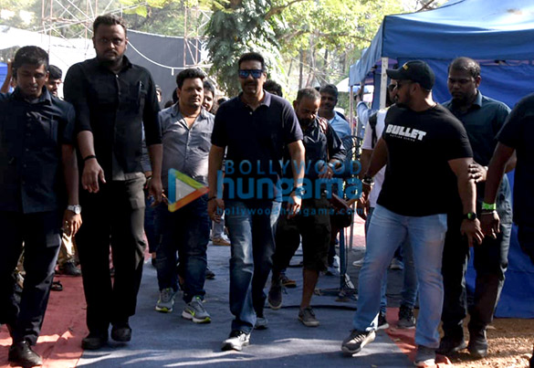 Photos: Ajay Devgn spotted at Filmcity in Goregaon