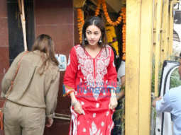 Photos: Ananya Panday and Bhavana Pandey snapped at Shani Temple