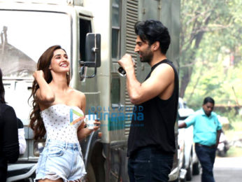Photos: Disha Patani and Aditya Roy Kapur snapped on the sets of Malang at Filmcity